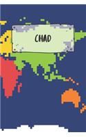 Chad: Ruled Travel Diary Notebook or Journey Journal - Lined Trip Pocketbook for Men and Women with Lines