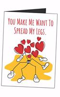 You Make Me Want To Spread My Legs.: Funny Spider Naughty Gag Gift Sarcastic Blank Lined Writing Journal (Alternative Card) For Couples