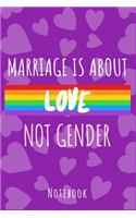 Marriage is about love not gender