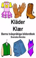 Svenska-Norska Kläder/Klær Barns tvåspråkiga bildordbok