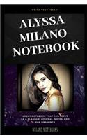 Alyssa Milano Notebook