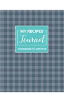 My favorite recipes blank cookbook
