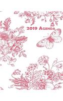 2019 Agenda: 8x10 Daily and Weekly Agenda Planner and Organizer V7