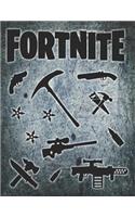 Fortnite Weapons Journal Notebook: Medium College Ruled Notebook, 140 Page, Lined 8.5 X 11 in (21.59 X 27.94 CM)
