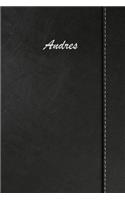 Andres: Blank Cookbook Recipes & Notes Featuring 120 Pages 6x9 Simulated Leather Cover