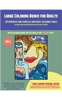 Large Coloring Books for Adults (36 intricate and complex abstract coloring pages): 36 intricate and complex abstract coloring pages: This book has 36 abstract coloring pages that can be used to color in, frame, and/or meditate over