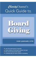 CharityChannel's Quick Guide to Board Giving