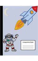 Space Walk Composition Notebook, College Ruled - 100 sheets / 200 pages, 9.75
