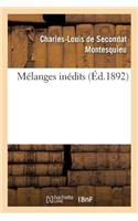 Mélanges Inédits