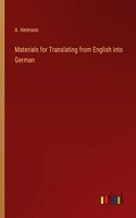 Materials for Translating from English into German