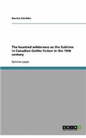 The haunted wilderness as the Sublime in Canadian Gothic fiction in the 19th century