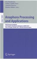 Anaphora Processing and Applications