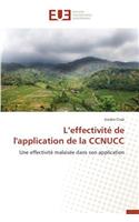 L Effectivité de l'Application de la Ccnucc: (Omn.Univ.Europ.)