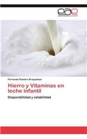 Hierro y Vitaminas en leche infantil: (Spanish)