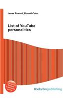 List of Youtube Personalities