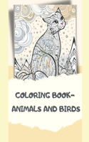 COLORING BOOK- animals and birds