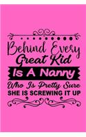 Funny Nanny Theme Notebook