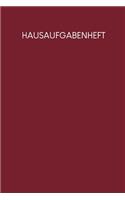 Hausaufgabenheft: Heft für Kinder + Schüler + Studenten Motiv: Rot