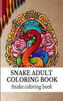 Snake Adult Coloring Book