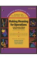 Developing Mathematical Ideas 2009 Numbers and Operations (Part 2) Making Meaning of Operations Facilitators Guide