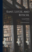 Kant, Lotze, and Ritschl