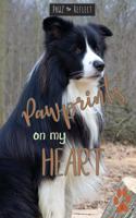 Pawprints On My Heart 2: Glossy Photo Cover Detail of Long Black and White Fur, 6"x9" journal with 160 lined pages for Animal Lovers