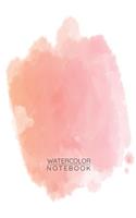 Orange Pink Watercolor Notebook - Sketch Book for Drawing Painting Writing - Orange Pink Watercolor Journal - Orange Pink Diary