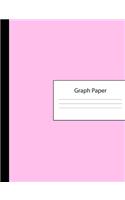 Graph Paper: Large Blank 4 x 4 Quadrille Squared Coordinate Grid Paper - Pink Cover - Math Science Note Book: Preschool Kindergarten Primary Elementary