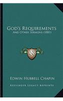 God's Requirements
