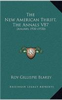 New American Thrift, The Annals V87