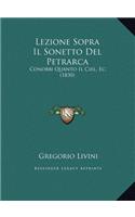 Lezione Sopra Il Sonetto Del Petrarca