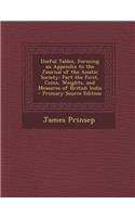 Useful Tables, Forming an Appendix to the Journal of the Asiatic Society: Part the First, Coins, Weights, and Measures of British India