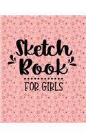 Sketch Book For Girls: Blank Doodle Draw Sketch Books