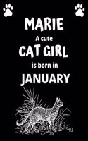 MARIE a cute cat girl is born in January