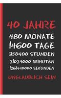 40 Jahre Unglaublich Sein