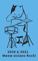 2020 & 2021 Two Year Weekly Planner For Music Fan - Funny Musician Cat Pun Appointment Book Gift - Two-Year Agenda Notebook: Starts October 2019 - Kitten On Drum Set Ed. - Month Calendar: 2 Years of Monthly Plans - Daily Logbook - Personal Goal Day Log