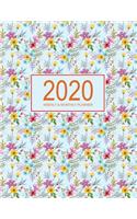2020 Planner Weekly & Monthly 8.5x11 Inch: Nature of Forest Flower One Year Weekly and Monthly Planner + Calendar Views