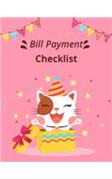 Bill Payment Checklist