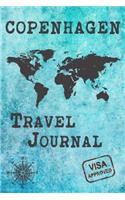 Copenhagen Travel Journal: Notebook 120 Pages 6x9 Inches - City Trip Vacation Planner Travel Diary Farewell Gift Holiday Planner