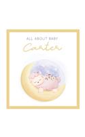 All About Baby Carter: The Perfect Personalized Keepsake Journal for Baby's First Year - Great Baby Shower Gift [Sleepy Baby Lamb]
