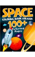 Space coloring book for kids. 100+ coloring pages