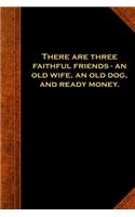 2020 Weekly Planner Ben Franklin Quote Three Faithful Friends Vintage Style 134 Pages