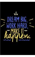 Dream Big, Work Hard, Make it happen.