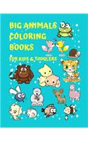 Big Animals Coloring Books For Kids & Toddlers