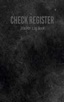 Check Register Tracker Log Book.