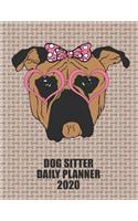 Dog Sitter Daily Planner 2020