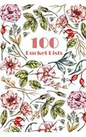 100 Bucket List: Creative and Inspirational Journal, Scrapbook Journal, Adventure Travel Experiences Your Lifetime, Happiness Bucket Listography, Bucket List Journal