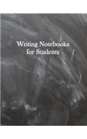 Writing Notebooks for Students: Wide Ruled Line Paper, Legal Ruled Paper, Blank Notebook, Composition Book, Large, A4, 8.5" x 11", 150 Pages, Blackboard, Chalkboard(Notebook Stationery)