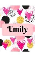 Emily: Personalized Name Journal Notenook Gift for Women & Girls