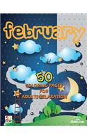 February 50 Coloring Pages For Adults Relaxation